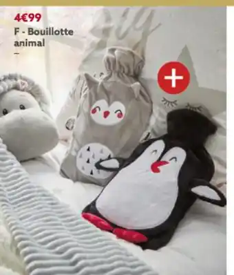 Gifi Bouillotte Animal offre