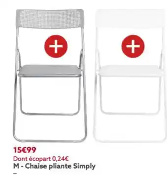 Chaise Pliante Simply