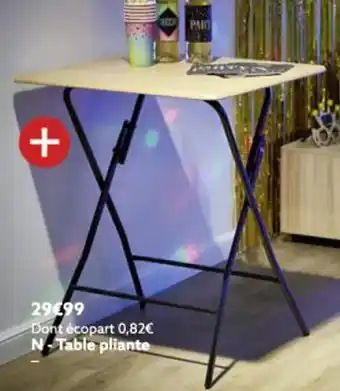 Gifi Table Pliante offre