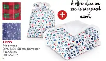 Gifi Plaid + Sac offre