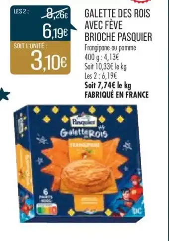 Match Galette des Rois Avec Feve Brioche Pasquier offre