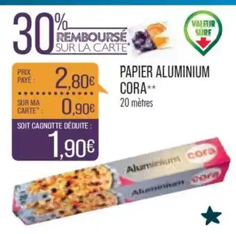 Match Papier Aluminium Cora offre