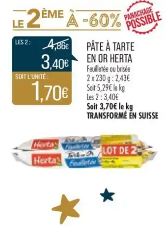Match Pate a Tartiner En Or Herta offre