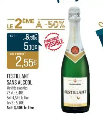 Match Festillant Sans Alcool offre