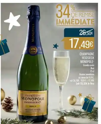Match Champagne Heidsieck Monopole offre