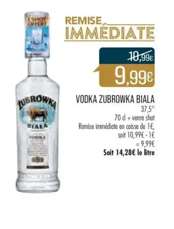Match Vodka Zubrowka Biala offre