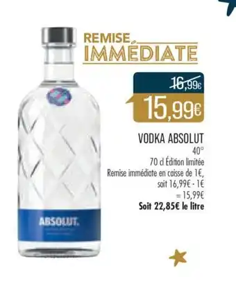 Match Vodka Absolut offre
