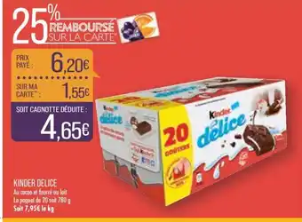 Match Kinder Delice offre