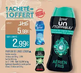 Match Parfum de Linge Lenor offre