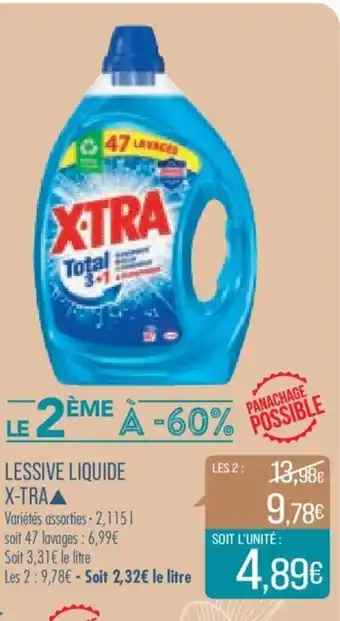 Match Lessive Liquide X-Tra offre