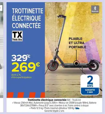Carrefour Trottinette Electrique Connectee offre