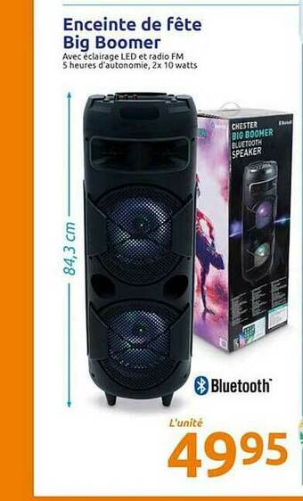 Action Enceinte De Fête Big Boomer offre