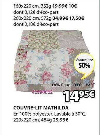 JYSK Couvre-lit Mathilda offre