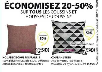 JYSK Housse De Coussin Sparris Coussin Steen offre
