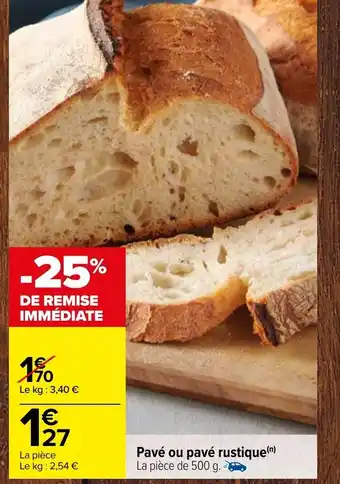 Carrefour Pave Ou Pave Rustique offre