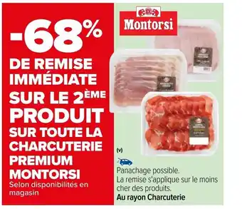 Carrefour Charcuterie Premium Montorsi offre