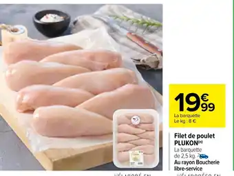 Carrefour Filet de Poulet Plukon offre