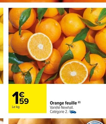 Carrefour Orange Feuille offre