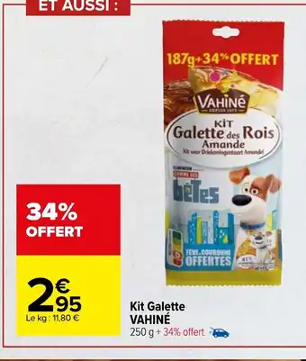 Carrefour Kit Galette Vahine offre