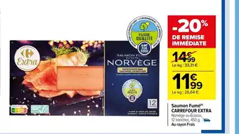 Carrefour Saumon Fume Carrefour Extra offre