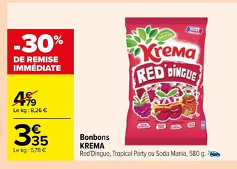Carrefour Bonbons Krema offre