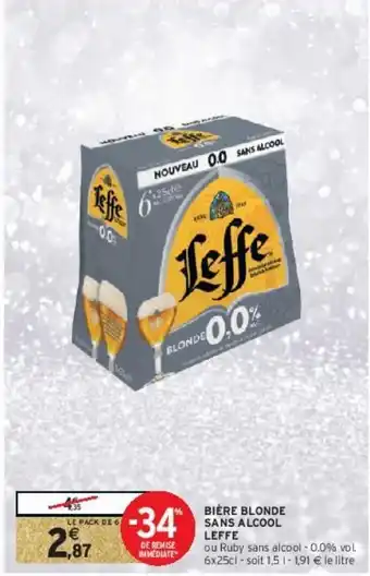 Intermarché Hyper Bière blonde leffe offre