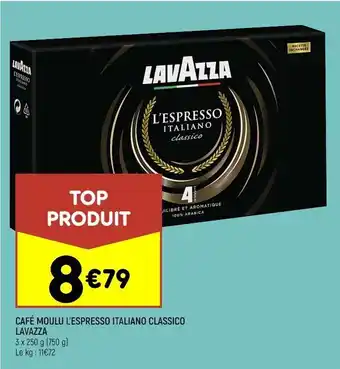 Leader Price Café moulu l'espresso italiano classico lavazza offre