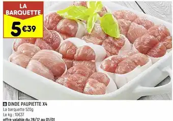 Dinde paupiette x4