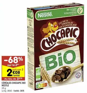 Leader Price Céréales chocapic bio nestlé offre