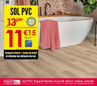 Décor Discount Sol pvc décor chêne naturel offre