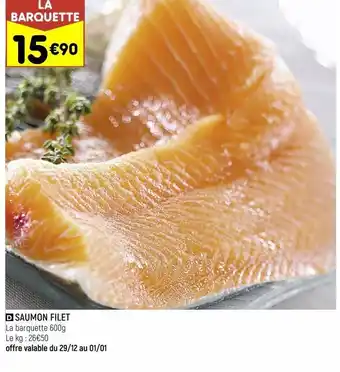 Leader Price Saumon filet offre