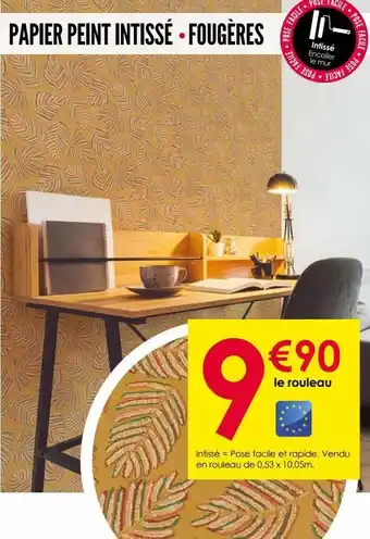 Décor Discount Papier peint intissé fougère offre