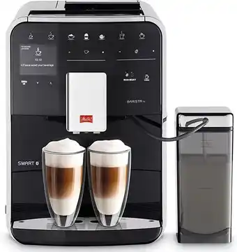 Amazon Melitta barista ts smart, noir, f850-102, machine à café, expresso et boissons chaudes automatique, récipient à lait, broy... offre