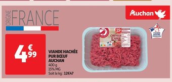 Auchan Viande Hachee Pur Boeuf Auchan offre