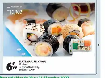 Auchan Plateau Sushi Kyoyu offre