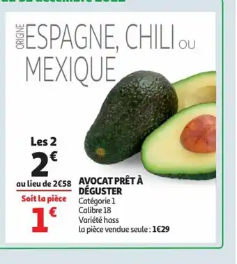 Auchan Avocat Pret A Deguster offre