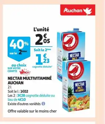 Auchan Nectar Multivitamine AUCHAN offre