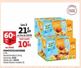 Auchan Pom'Potes Materne offre