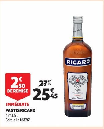 Auchan Pastis Ricard offre