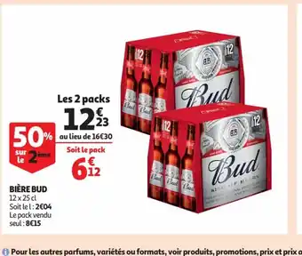 Auchan Biere Bud offre