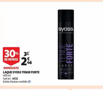 Auchan Laque Syoss Tenue Forte offre