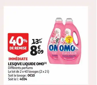 Auchan Lesqive Liduide Omo offre