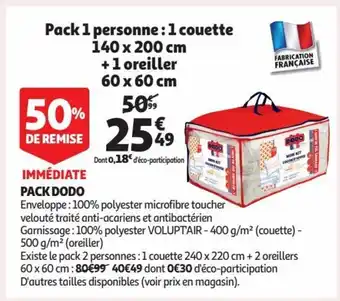 Auchan Pack Dodo offre