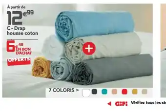Gifi C-Drap Housse Coton offre