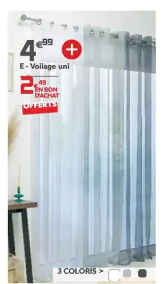E - Voilage Uni