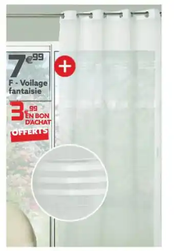 Gifi F - Voilage Fantaisie offre