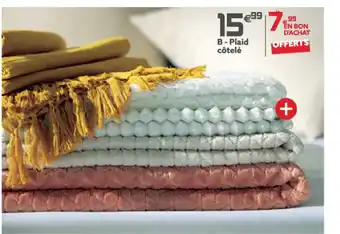 Gifi B - Plaid Cotele offre