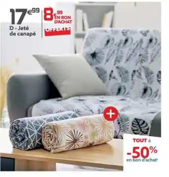 Gifi D - Jete De Canape offre