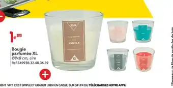 Gifi Bougie Parfumee XL offre