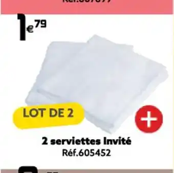 Gifi 2 Serviettes Invite offre